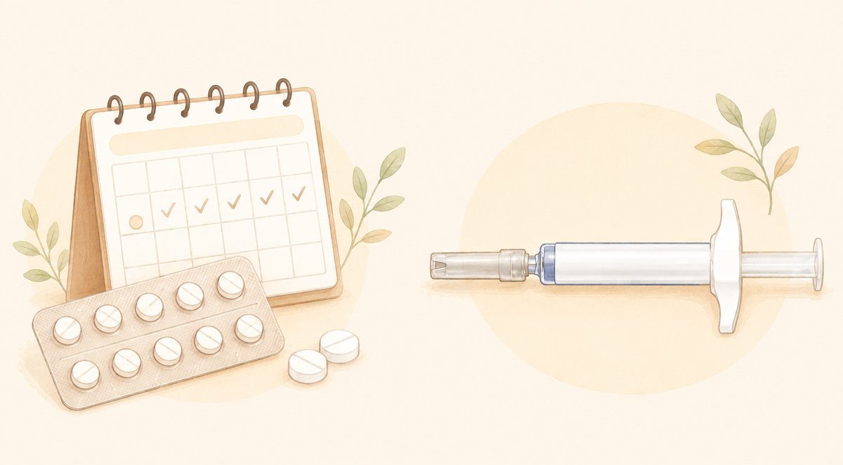飲み薬と注射のイメージイラスト